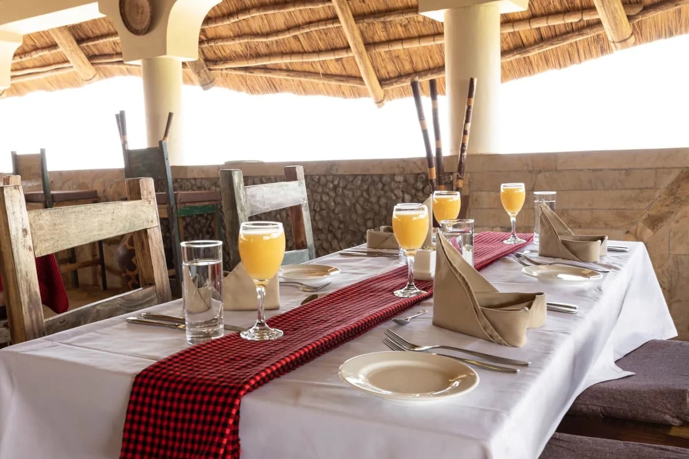 Breakfast table set