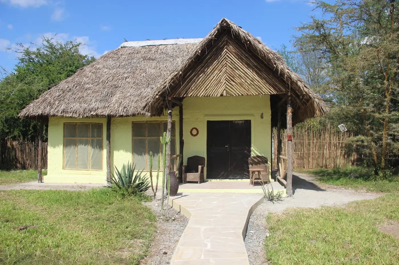 Pool bungalow under thatch
