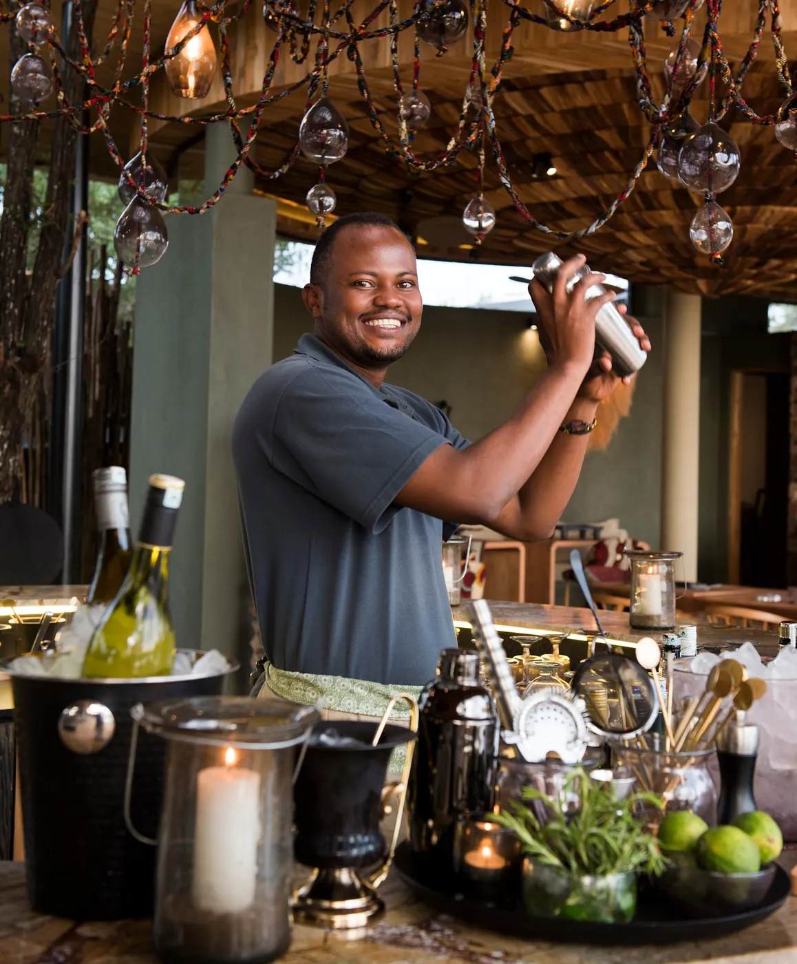 Cocktails being made