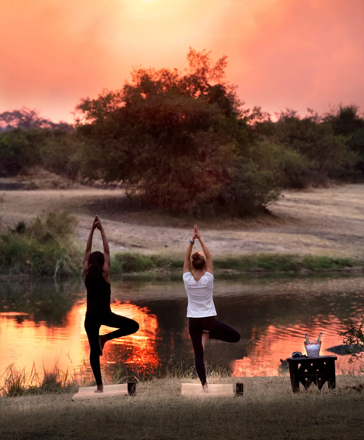 Yoga by the river