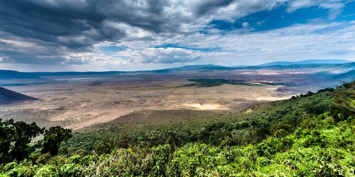 Ngorongoro Crater below the rim
