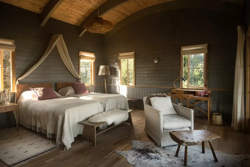 Bedroom with its sitting corner