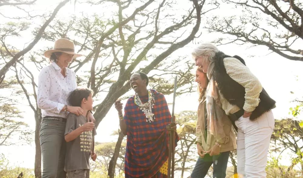 Meeting the Maasai community