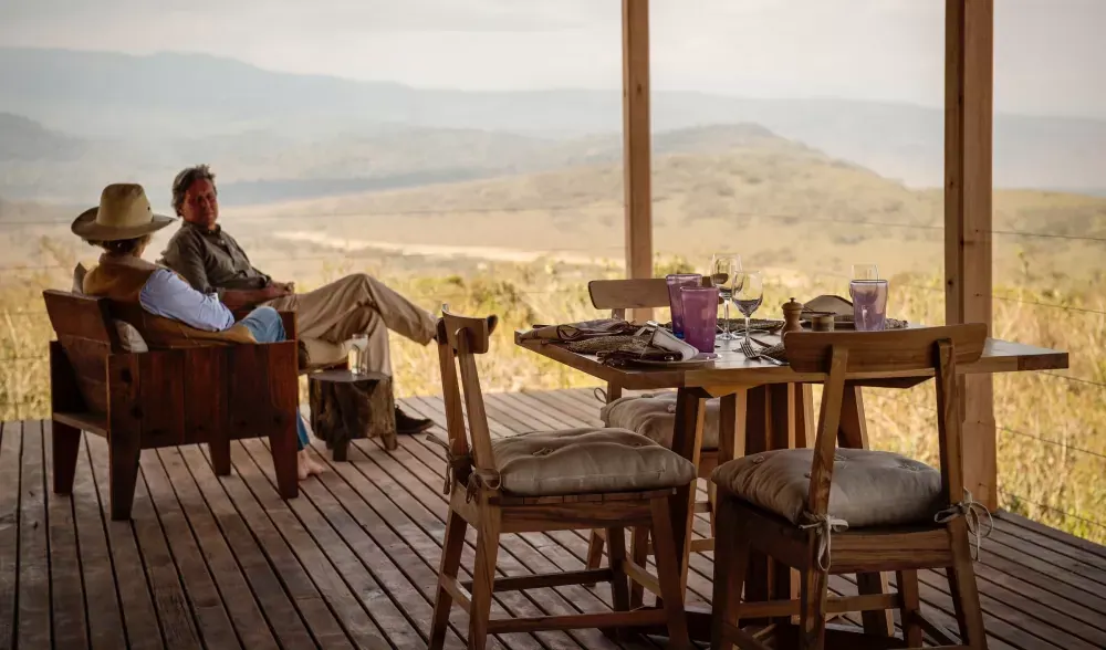 Dining on the deck