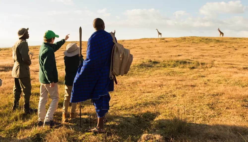 Maasai guide on the plains