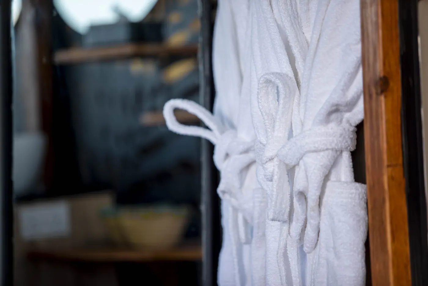 Robe hanging in the suite
