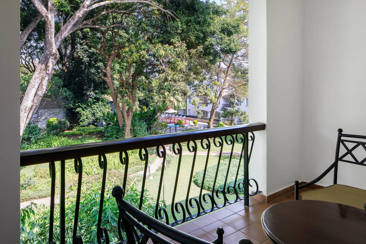 Balcony over the garden