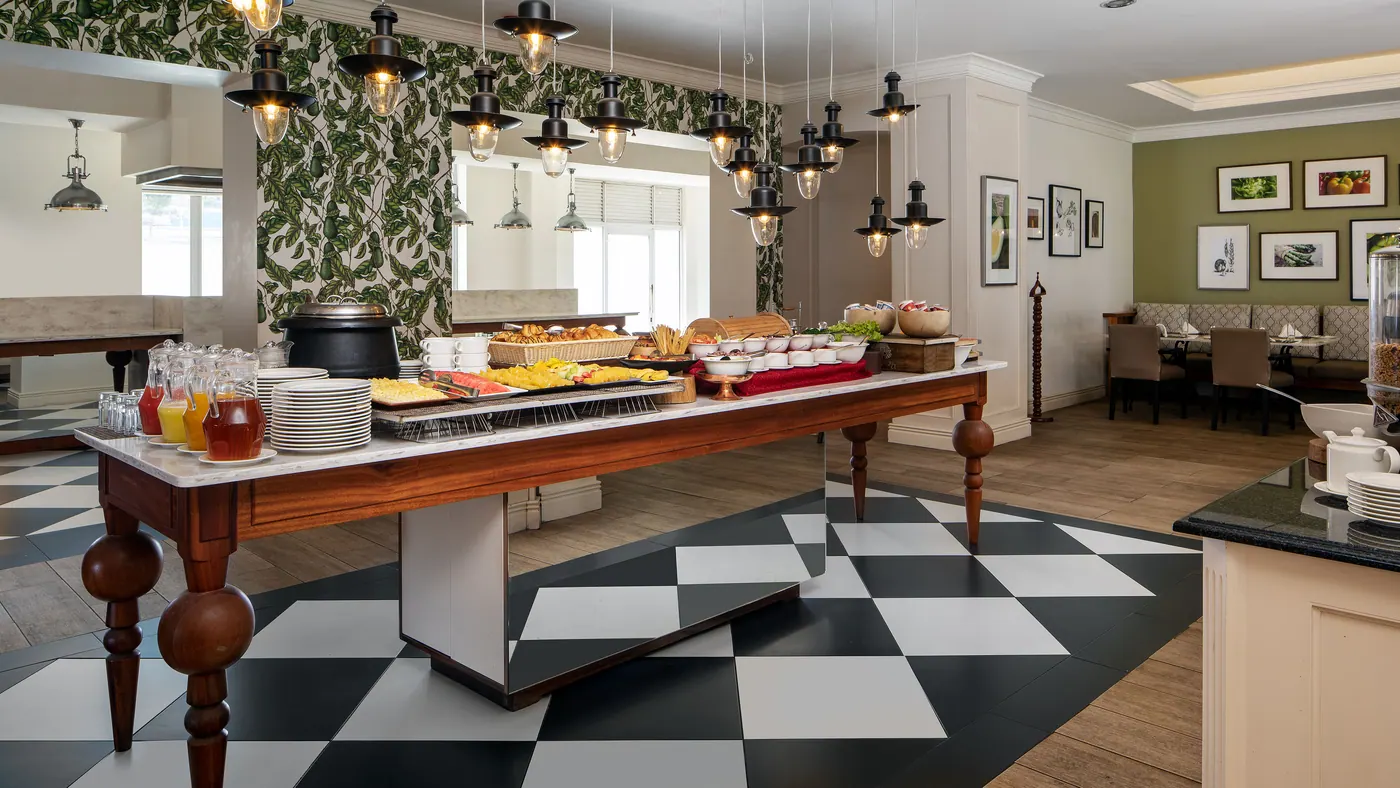 The buffet counter