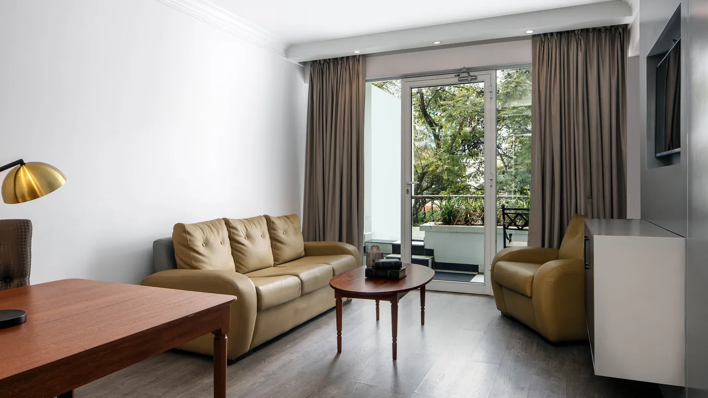 Suite lounge and balcony