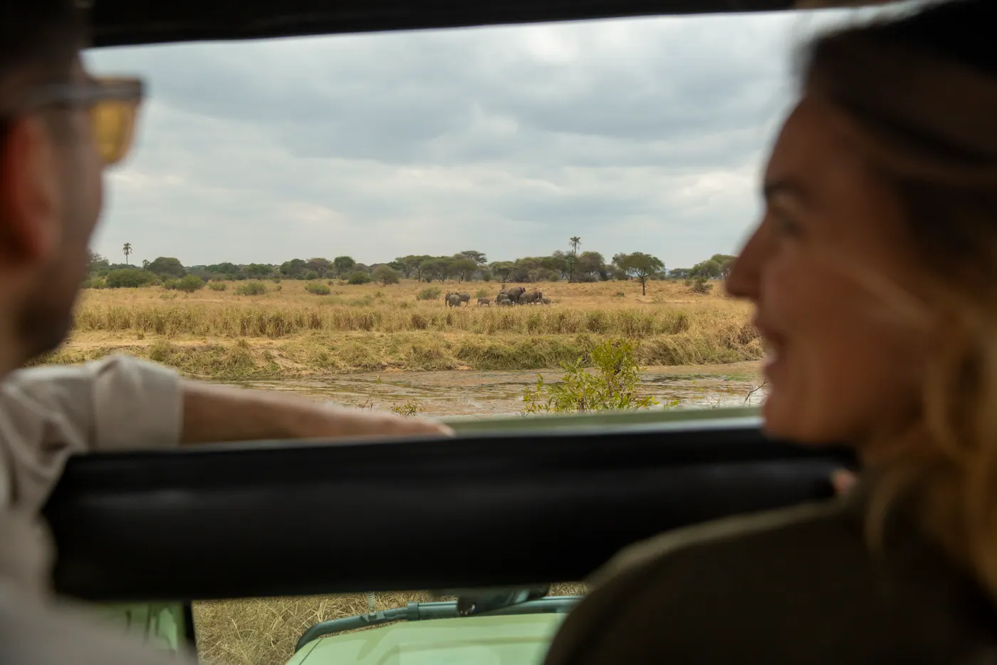 Watching from the vehicle