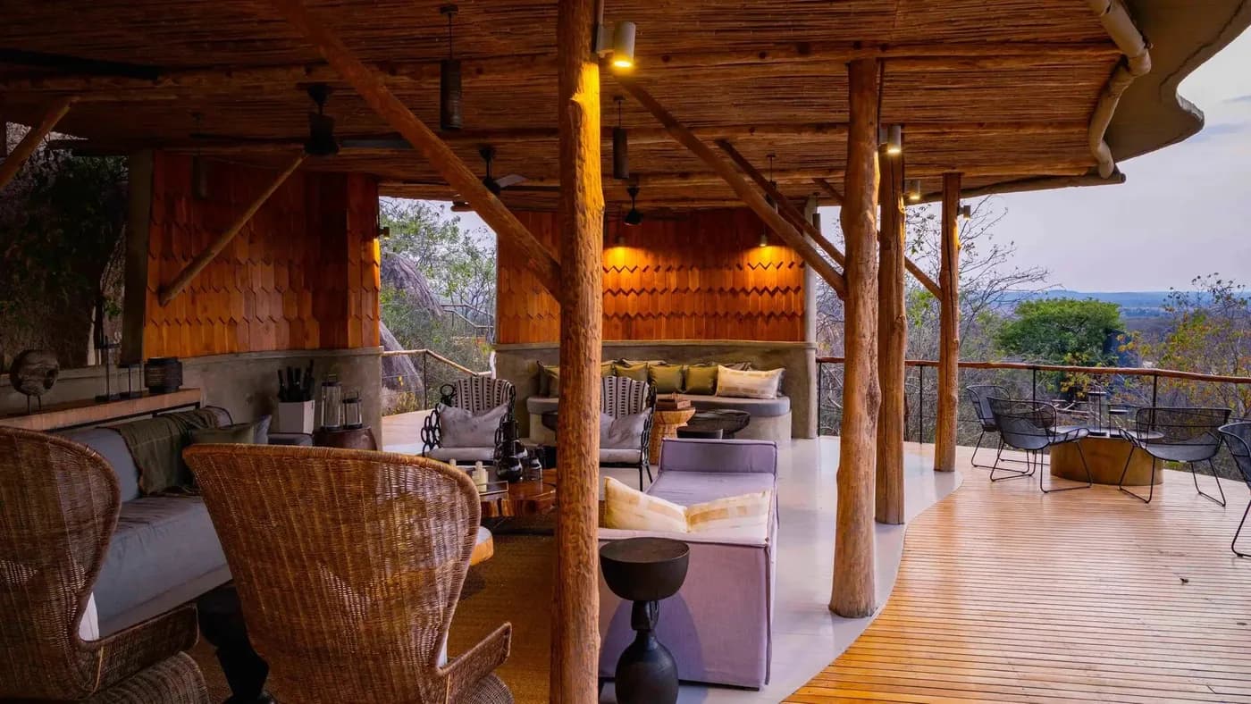 The open-air lounge