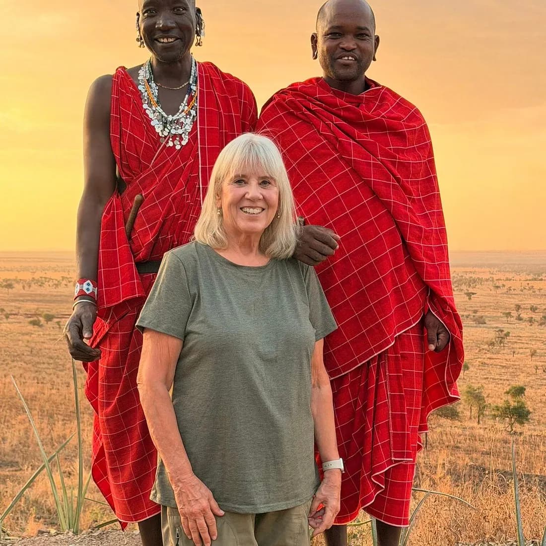 With the Maasai guides