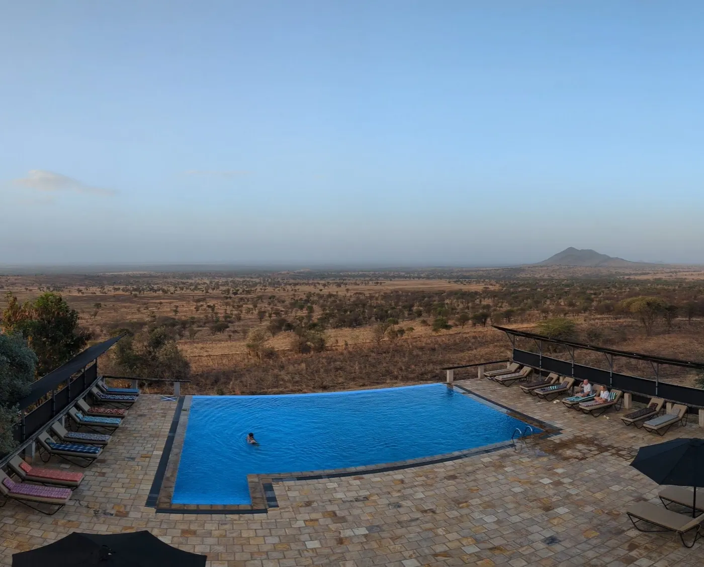 Pool and loungers