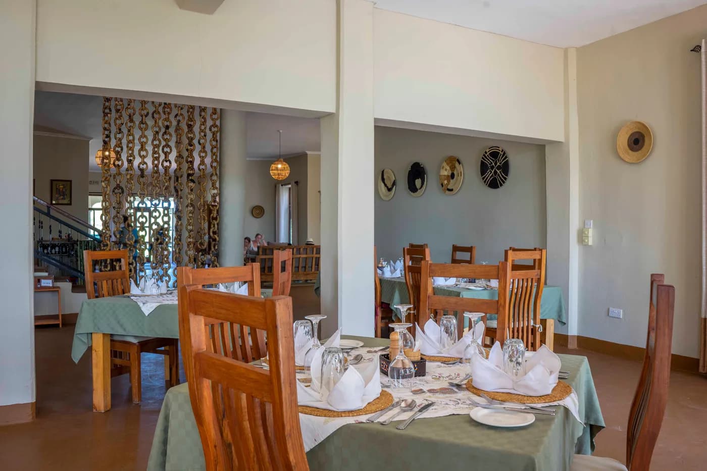 The dining room