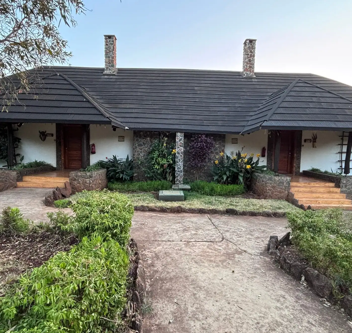 Cottage and garden path