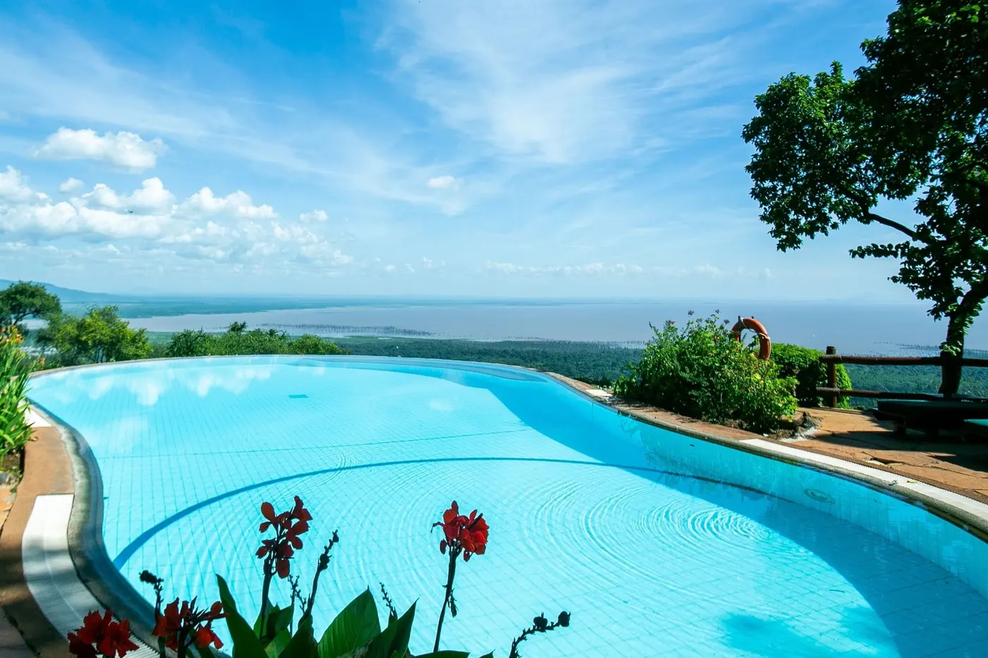Infinity pool above the Rift Valley