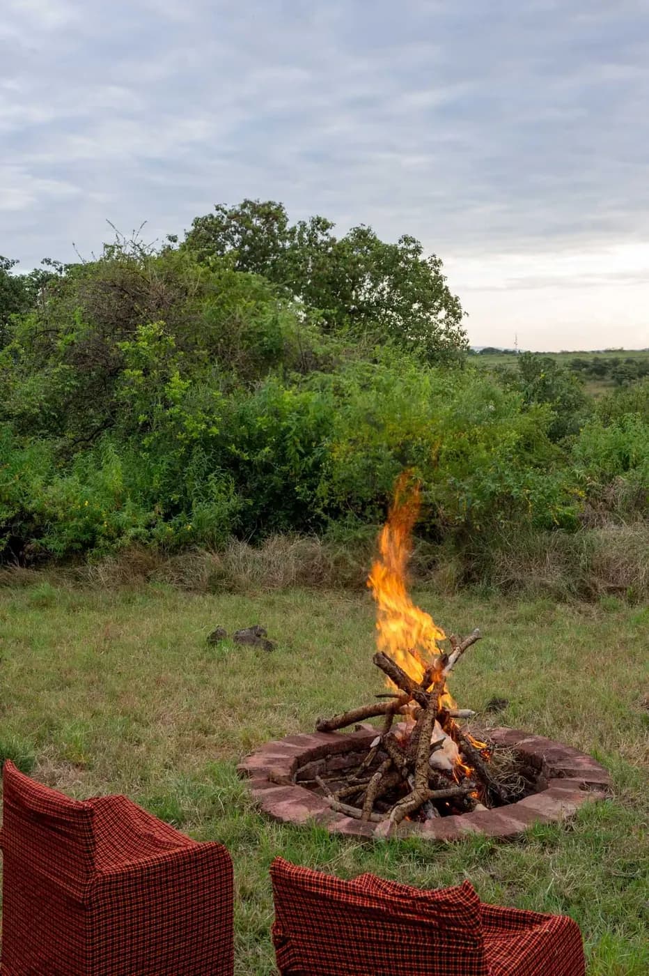 Bonfire in the grounds