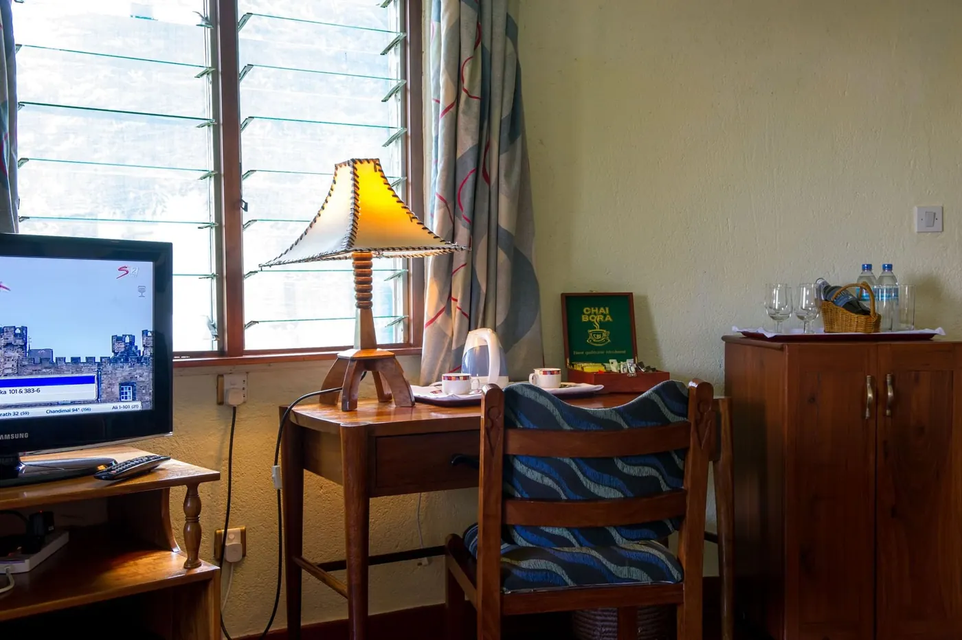 Writing desk in the room