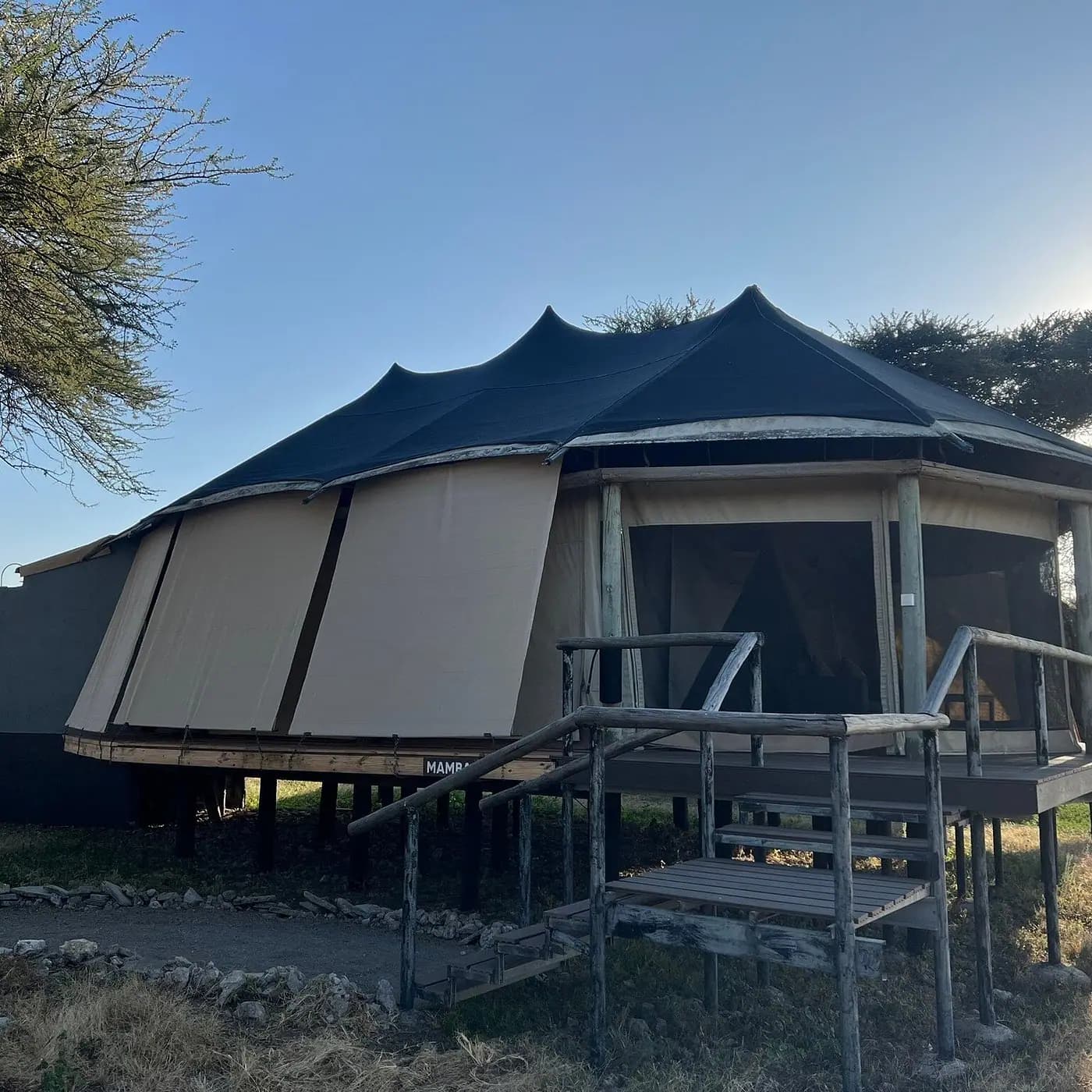 Guest tent exterior