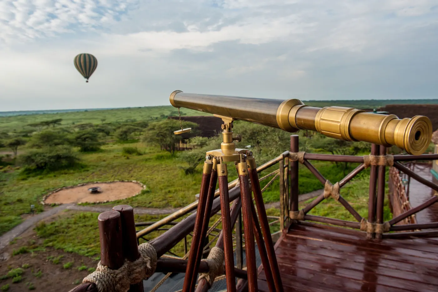 Telescope on the viewing deck