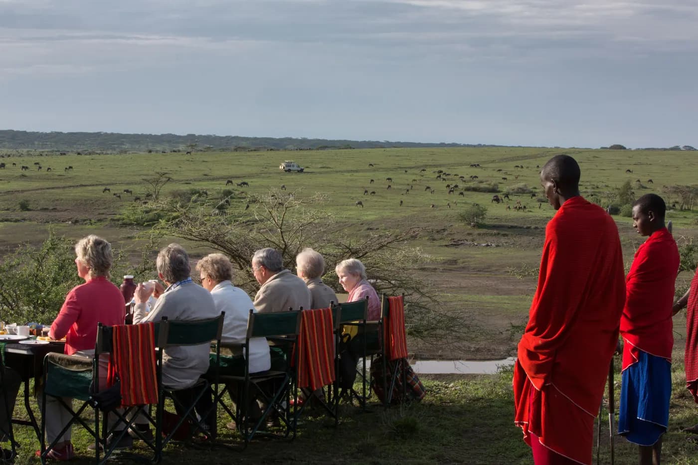 Guests at the viewpoint