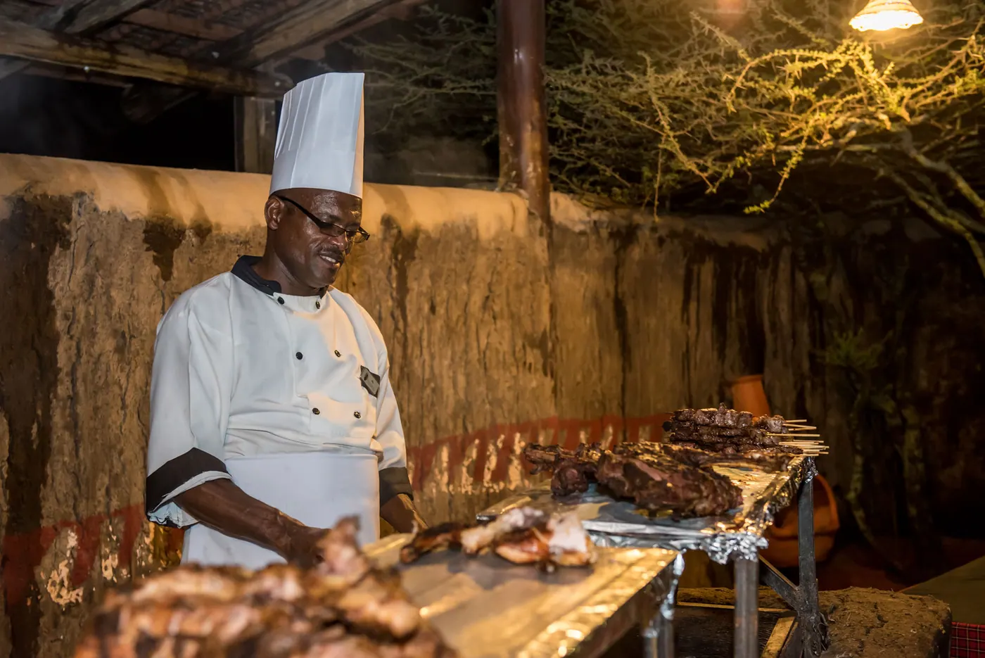 Chef at the grill