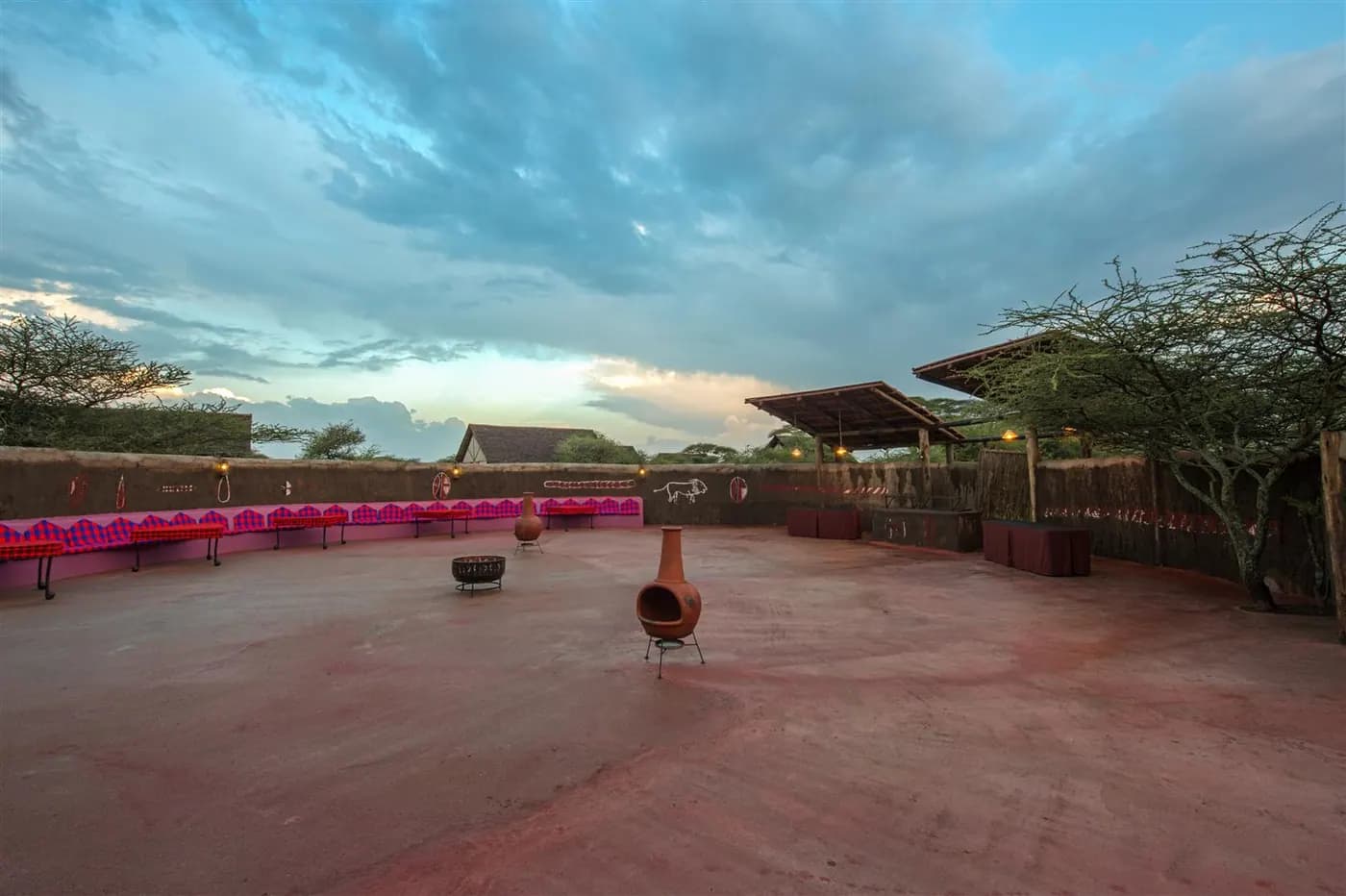 The terrace at dawn