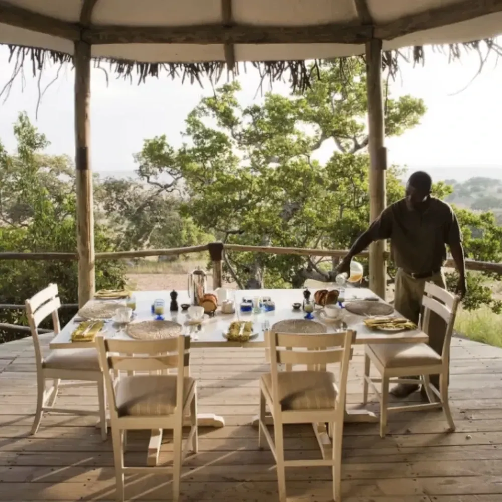 Long table on the deck