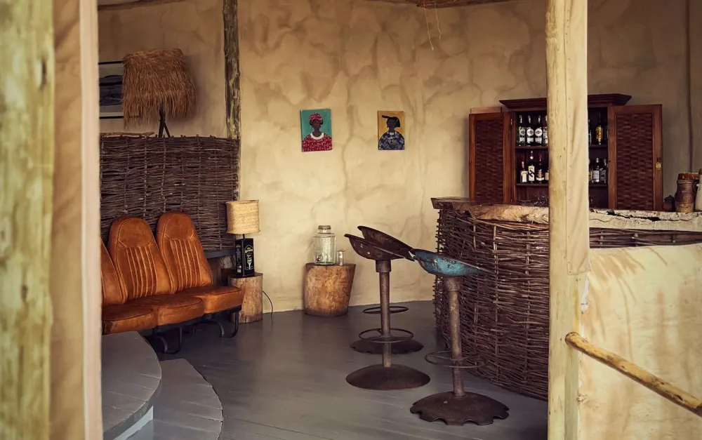 Bar and library corner