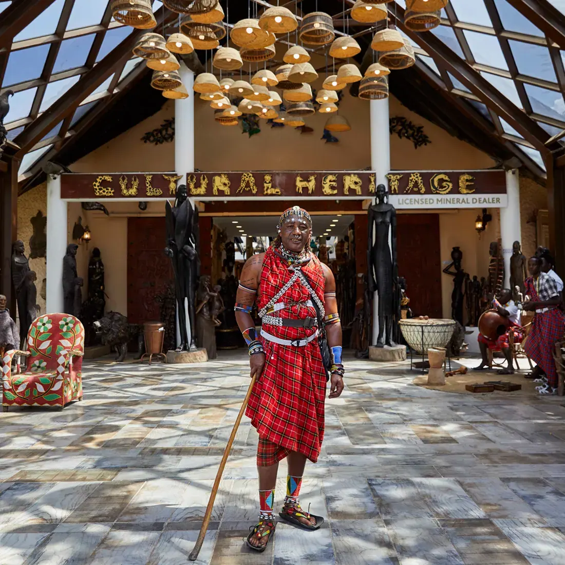 At the Cultural Heritage centre