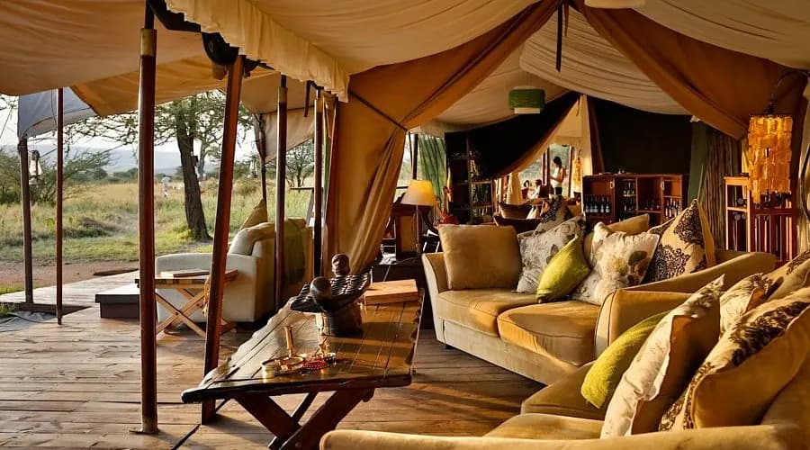 Tent lounge interior
