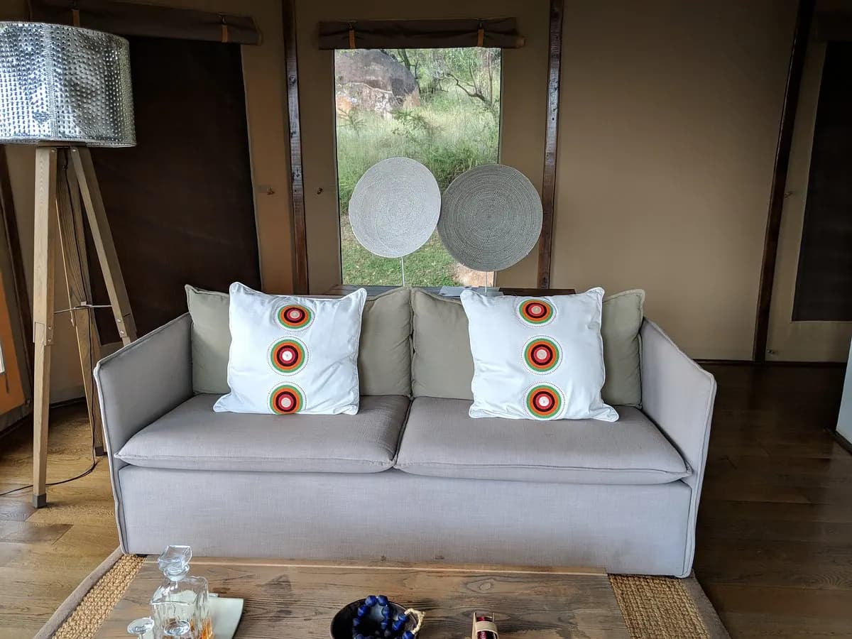 Sofa in the suite