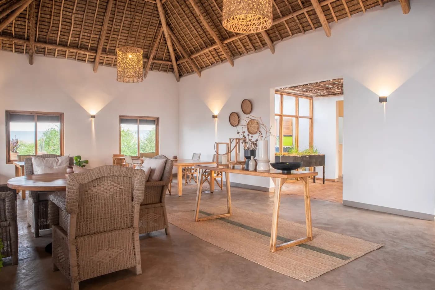 Main lounge under thatch