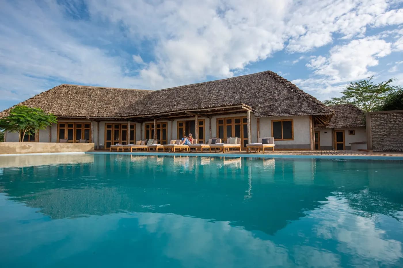 Pool along the lodge frontage