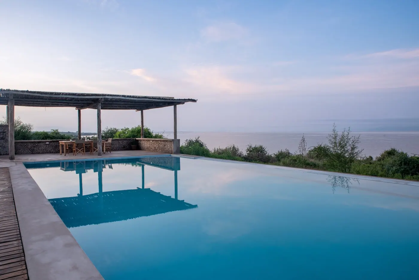 Pool and pergola