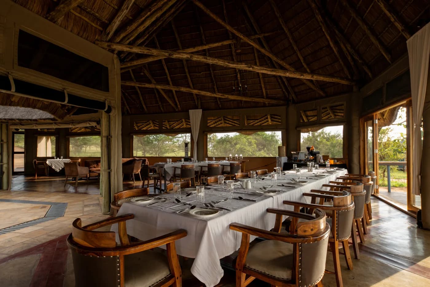The dining room