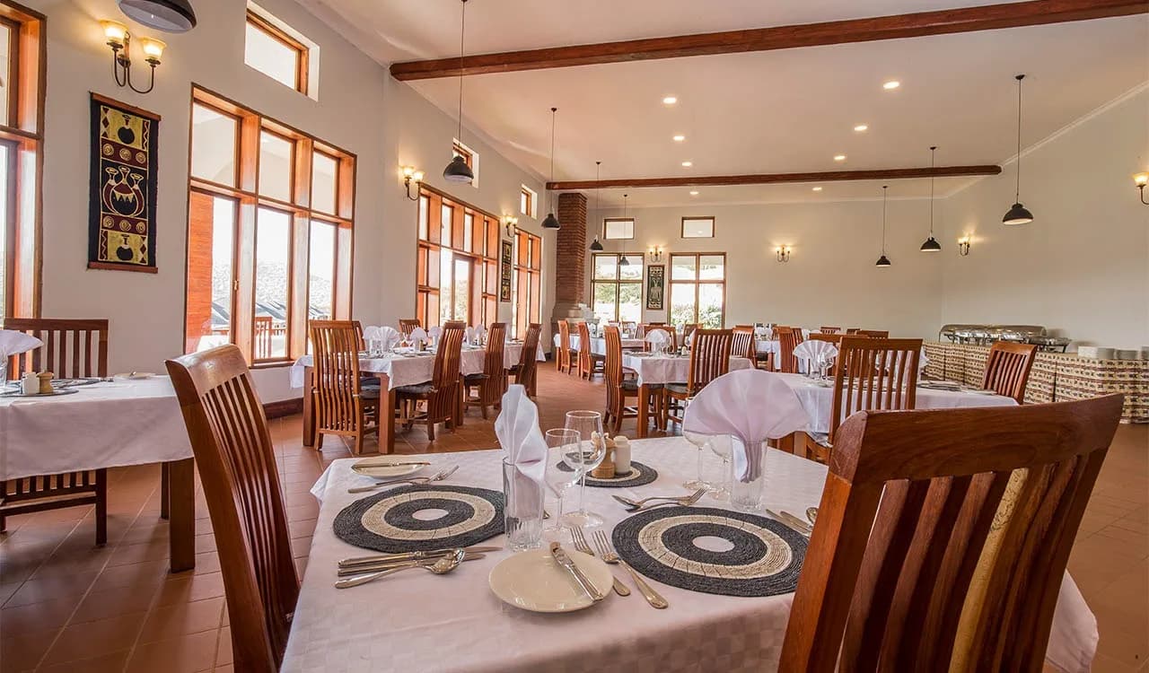The dining room