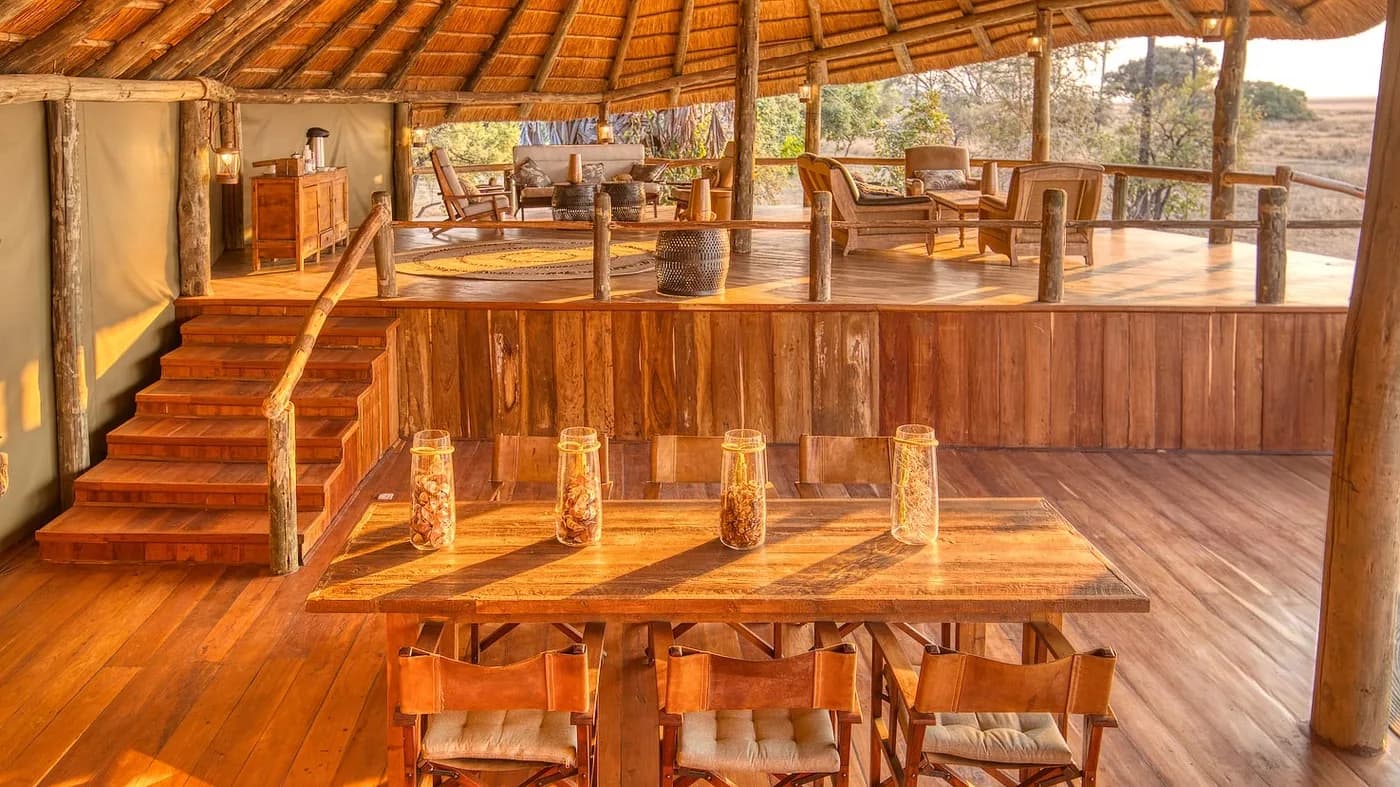 Dining room on the two-tier main deck