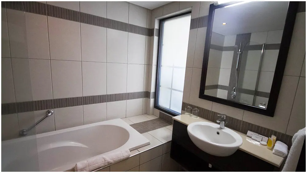 Bathroom with a tub