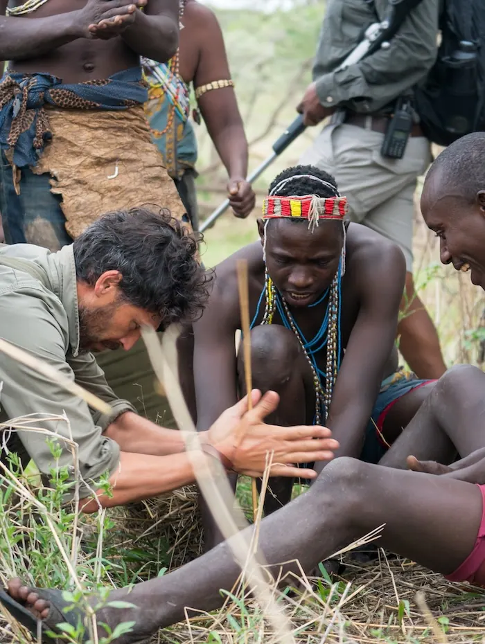 Making fire with the Hadzabe