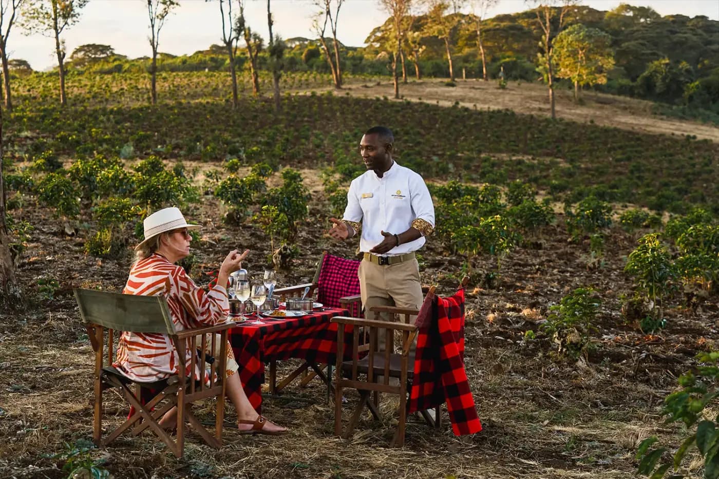 Lunch on the coffee farm