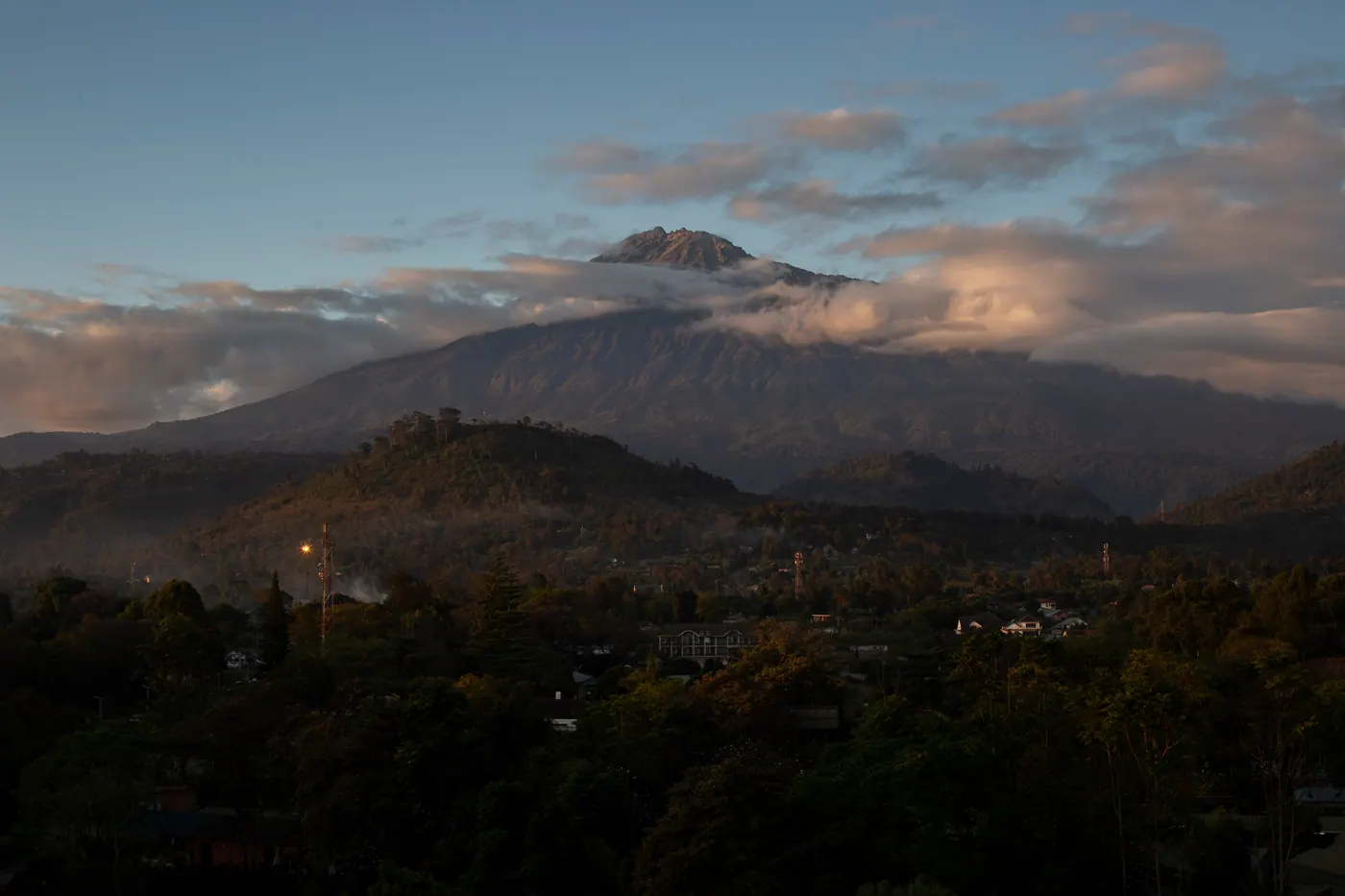 Mount Meru at dusk
