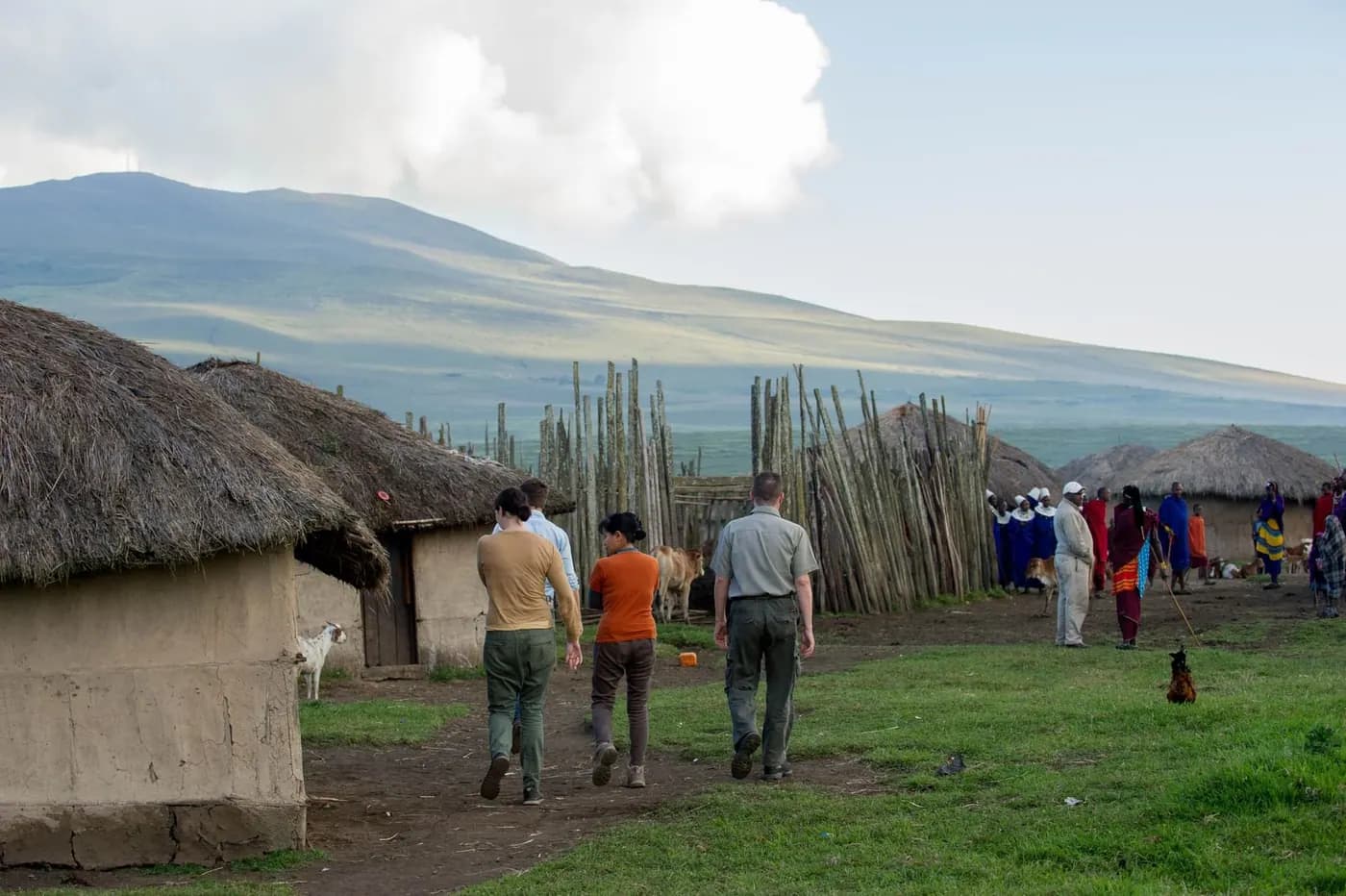 Visiting a Maasai boma