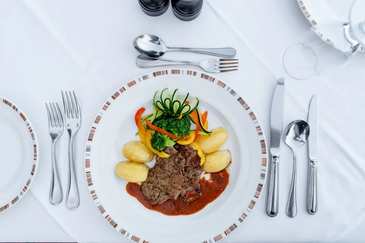 A plated main course