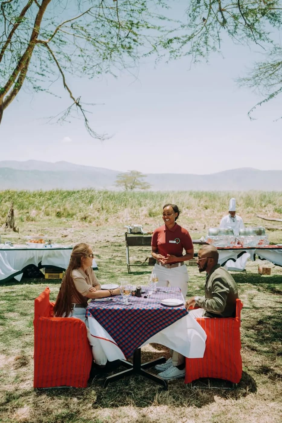Bush breakfast served