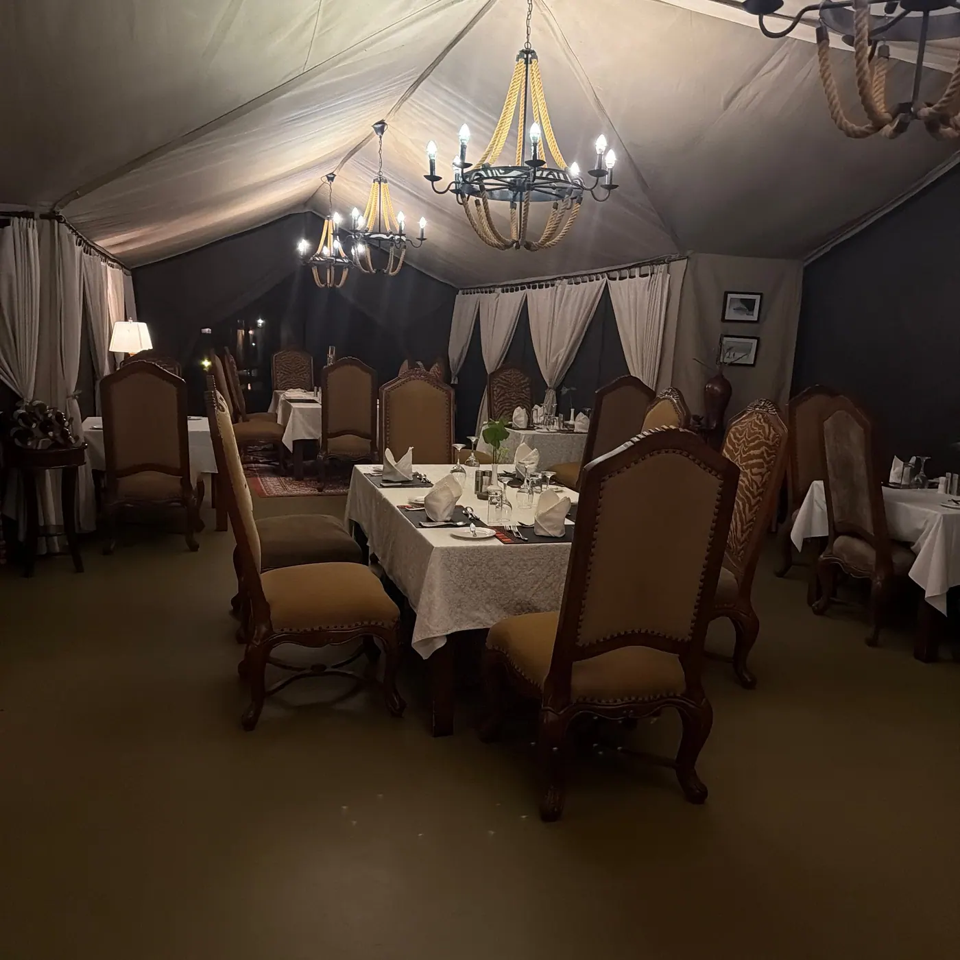 The dining tent