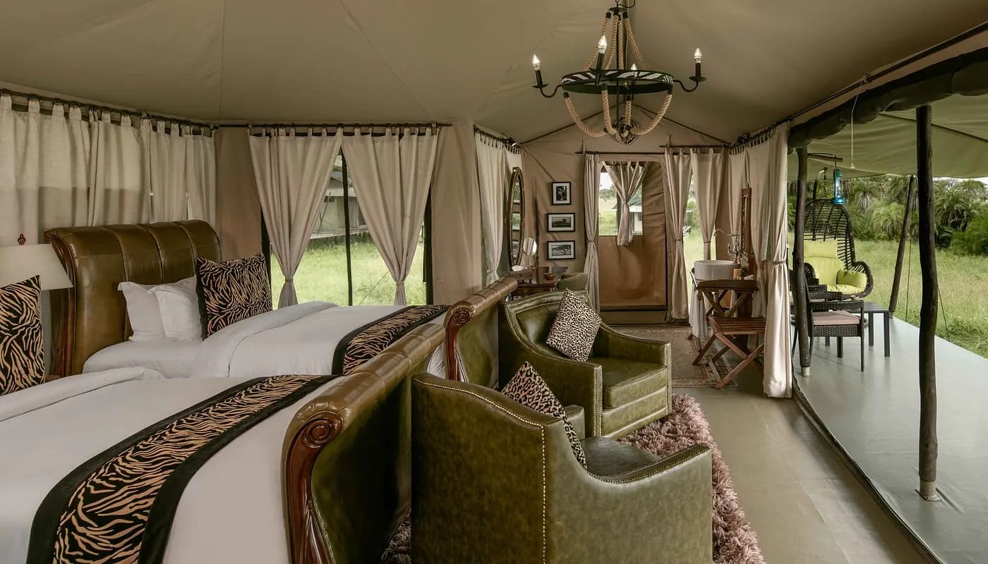 Suite with its chandelier