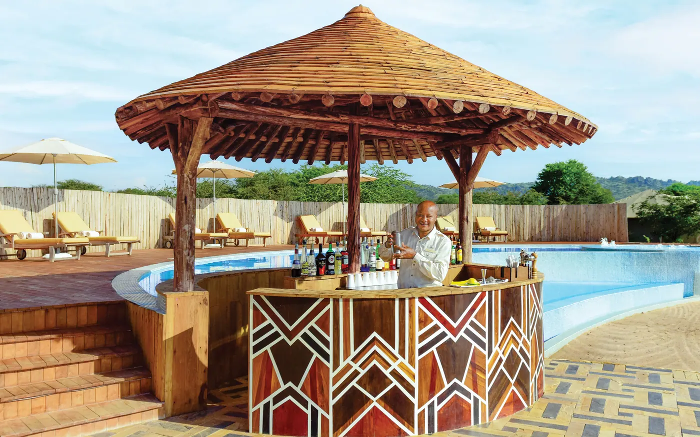 The pool bar