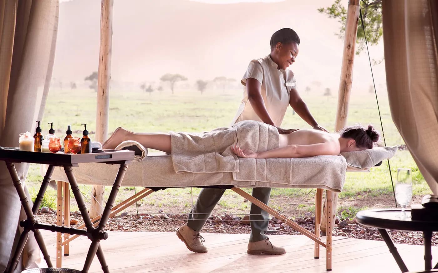 Massage on the deck