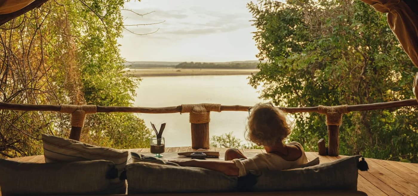 The river seen from the lounge